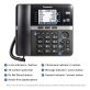 Panasonic® Corded DECT 6.0 4-Line Office Phone Base Station with Answering Machine, Black, KX-TGW420B