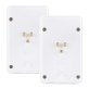 CyberPower® 2-AC Outlet and 2-USB Port Grounded Wall Tap, MP18HO007, 2 Pack
